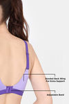 Zelocity High Impact Quick Dry Sports Bra - Aster Purple — thumbnail 7